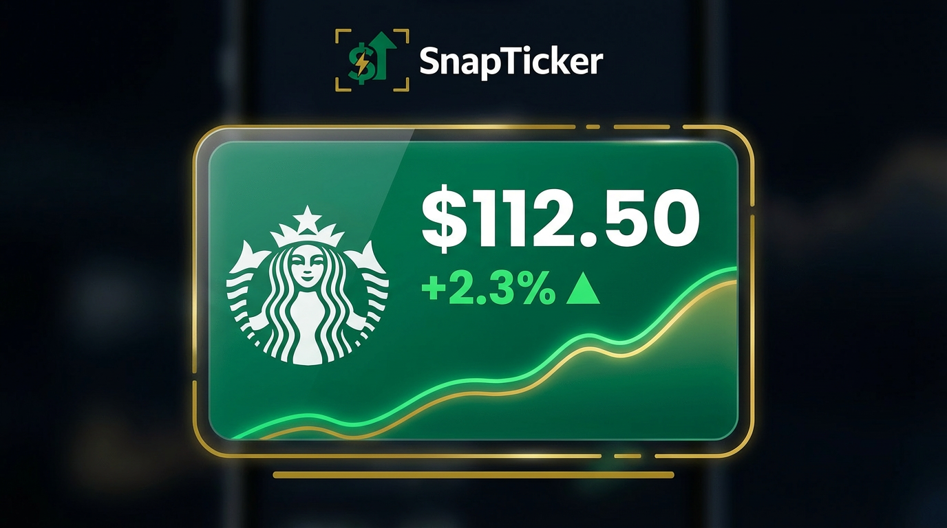 SnapTicker App - Stock Ticker Reveal